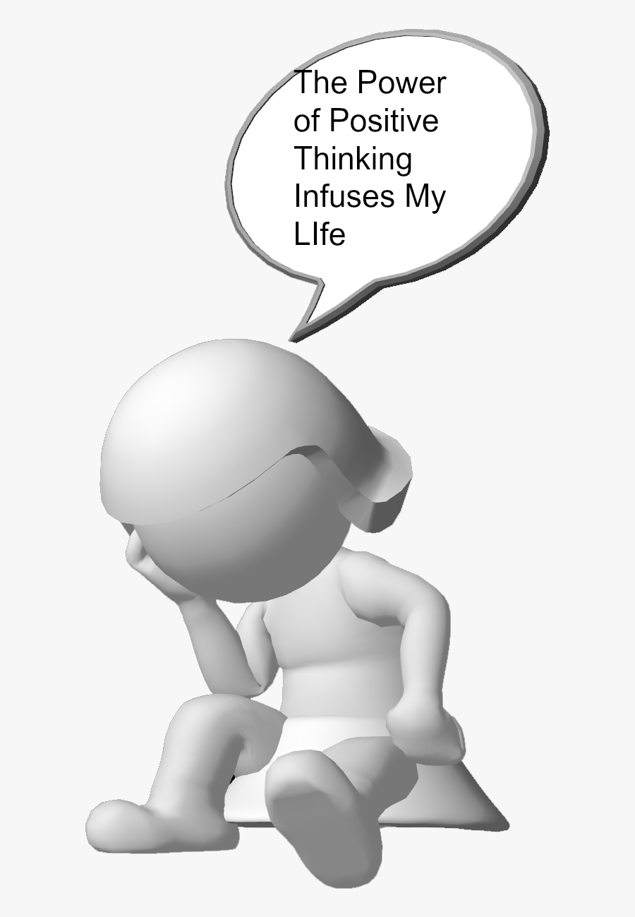 Self-reflection Of The Week The Power Of Positive Thinking - Self Thinking, Transparent Clipart