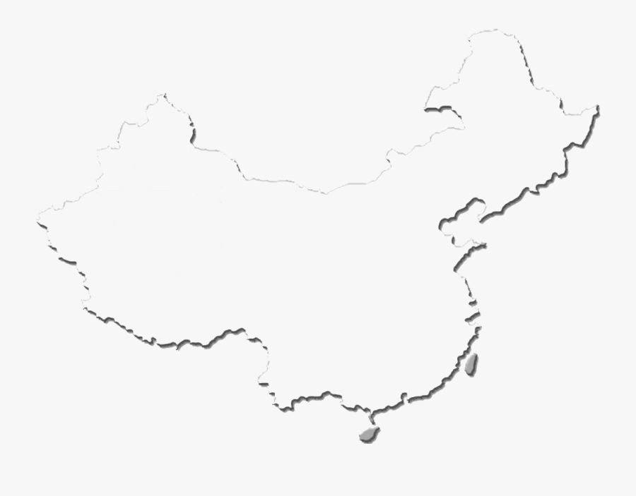 Clip Art Blank Map Of China - China Map Outline Png, Transparent Clipart