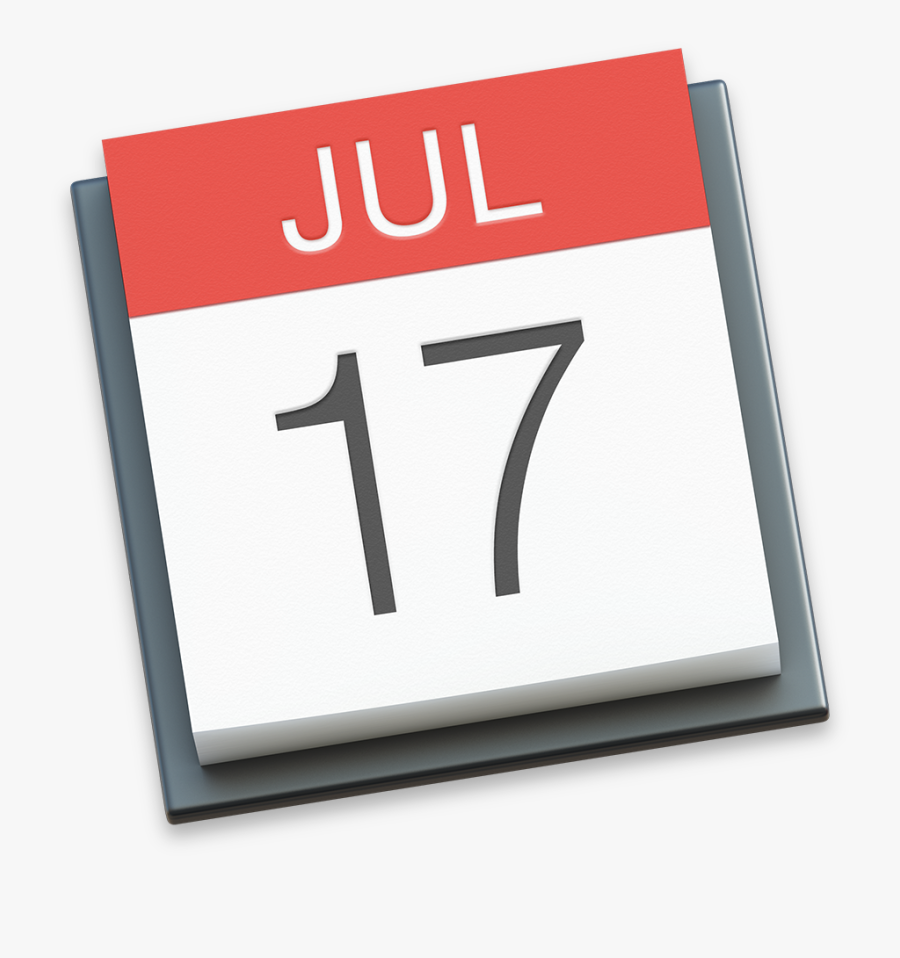 Icon Os X Yosemite - Mac Calendar App Icon, Transparent Clipart