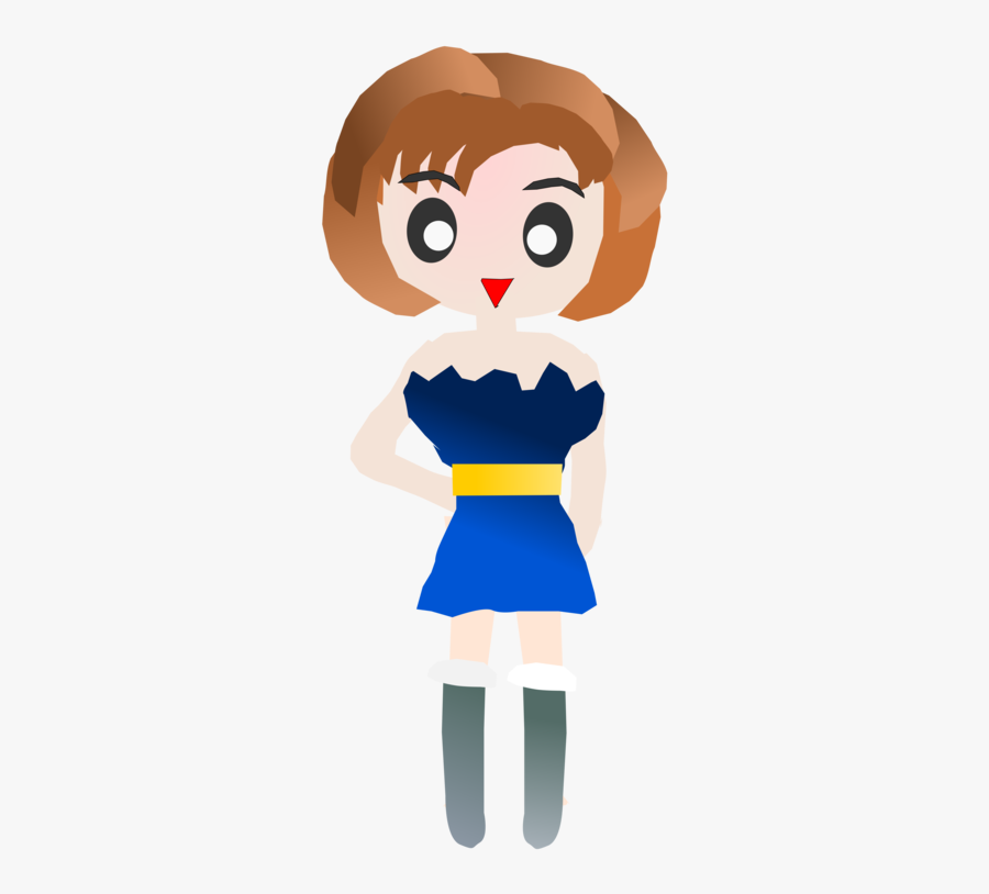 Shoulder,art,fictional Character - Animated Girl Teenager Png, Transparent Clipart