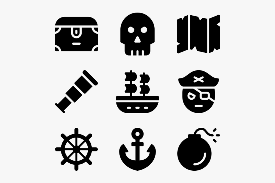 Pirates - Vector Icon Png, Transparent Clipart