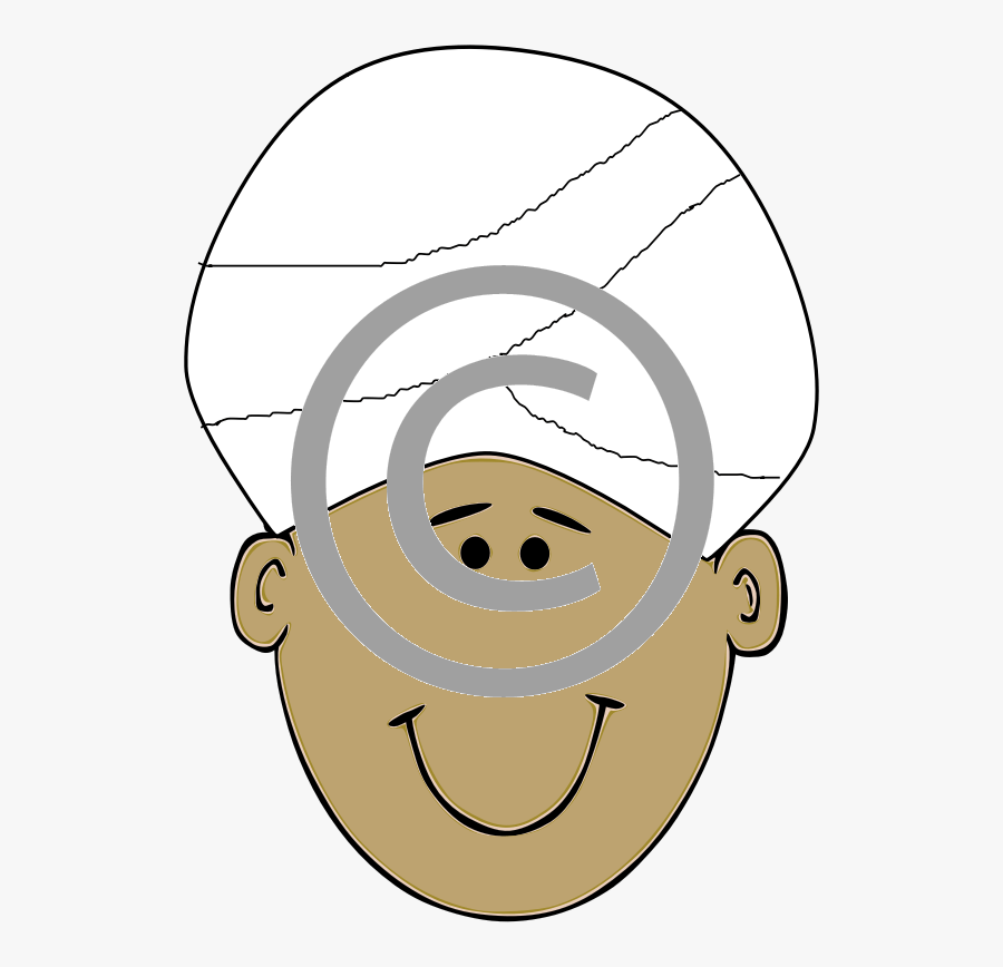 Turban Png -man Wearing Turban - Indian Boy Face Clipart, Transparent Clipart