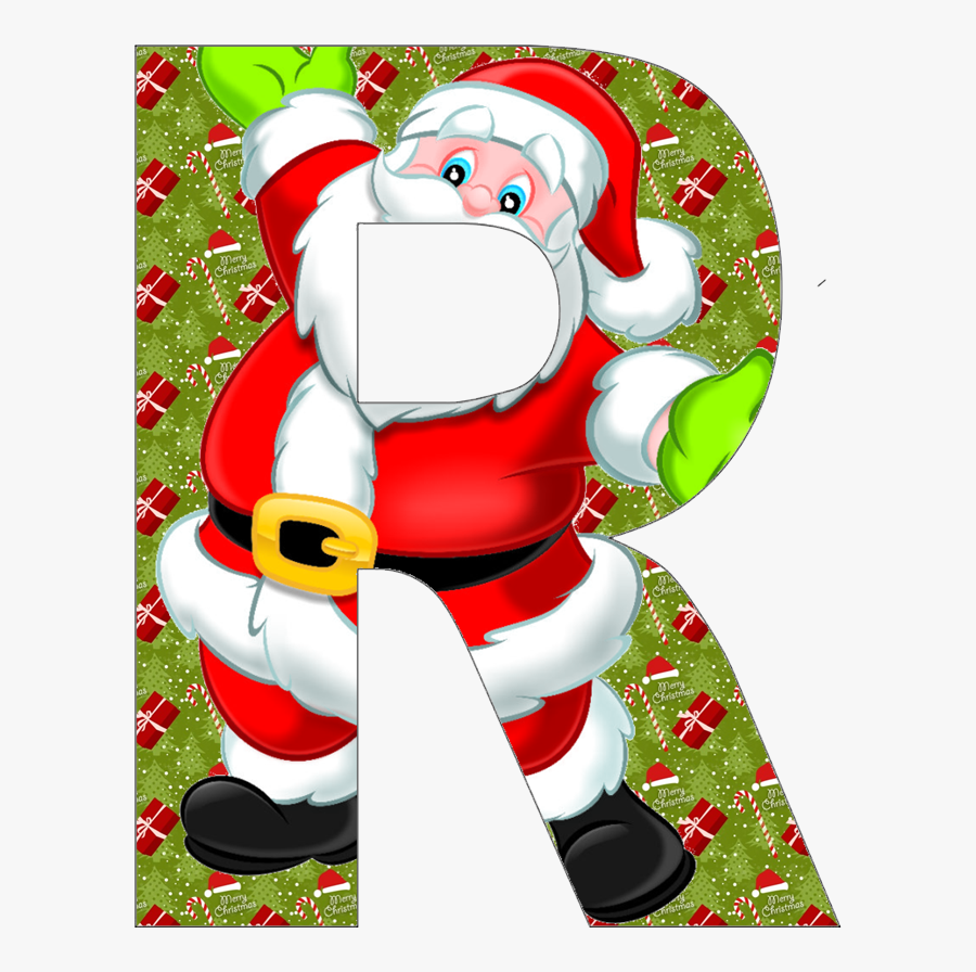 Christmas Alphabet Letters Santa Claus , Free Transparent Clipart ...