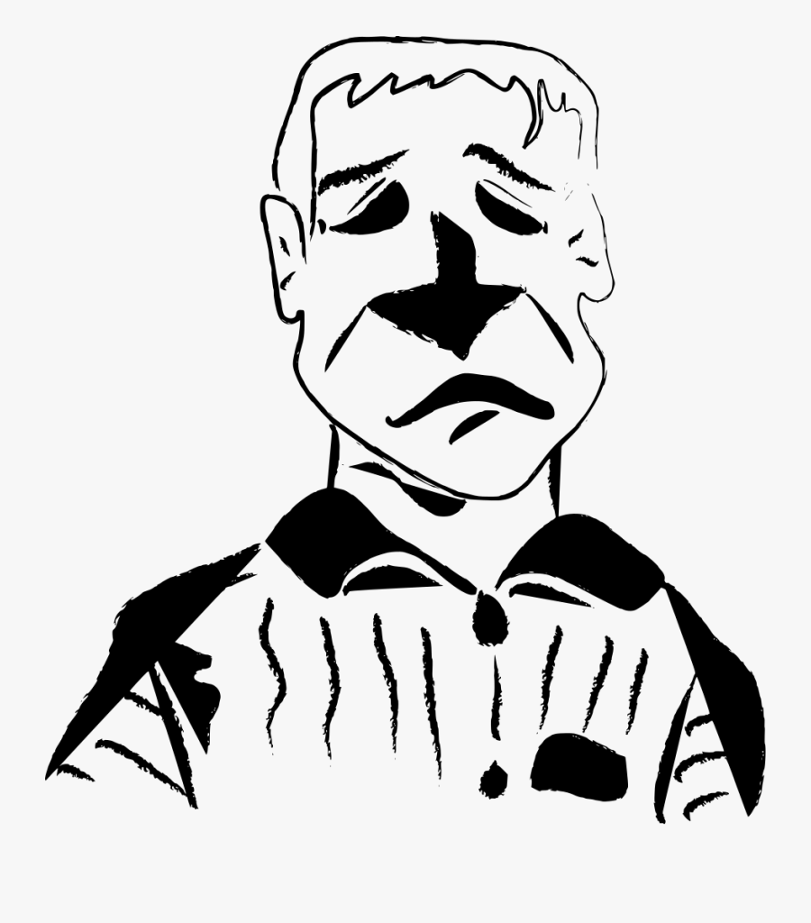 Sad Man Coloring Clipart Png Download صوره رجل حزين رسم Free Transparent Clipart Clipartkey