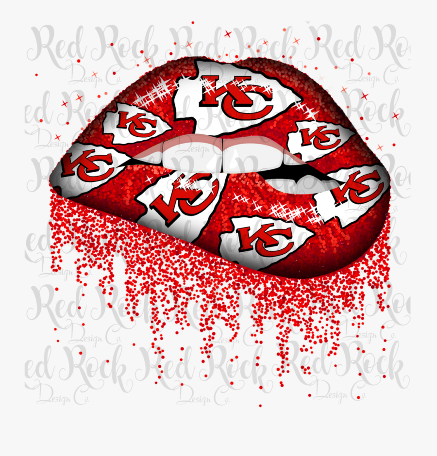 Transparent Kc Chiefs Clipart - Kansas City Chiefs Lips, Transparent Clipart