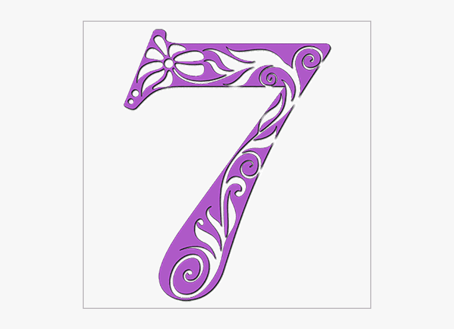 Number 7 In Art, Transparent Clipart