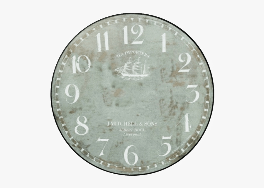 Transparent New Year Clock Png - Vintage Printable Clock Face Old, Transparent Clipart