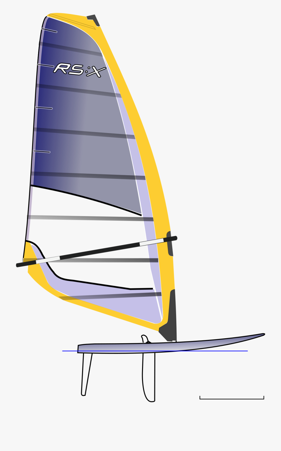 Drawing Sailboats Moana - Rs X Windsurfing, Transparent Clipart