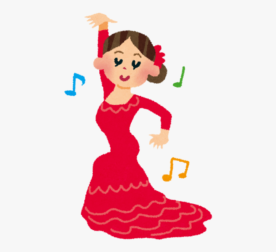 Spanish Flamenco Clip Art, Transparent Clipart