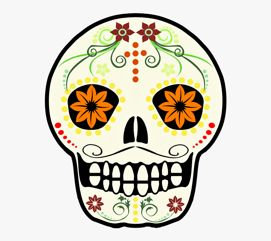Skull Death Mexico Free Picture - Calavera De Mexico, Transparent Clipart