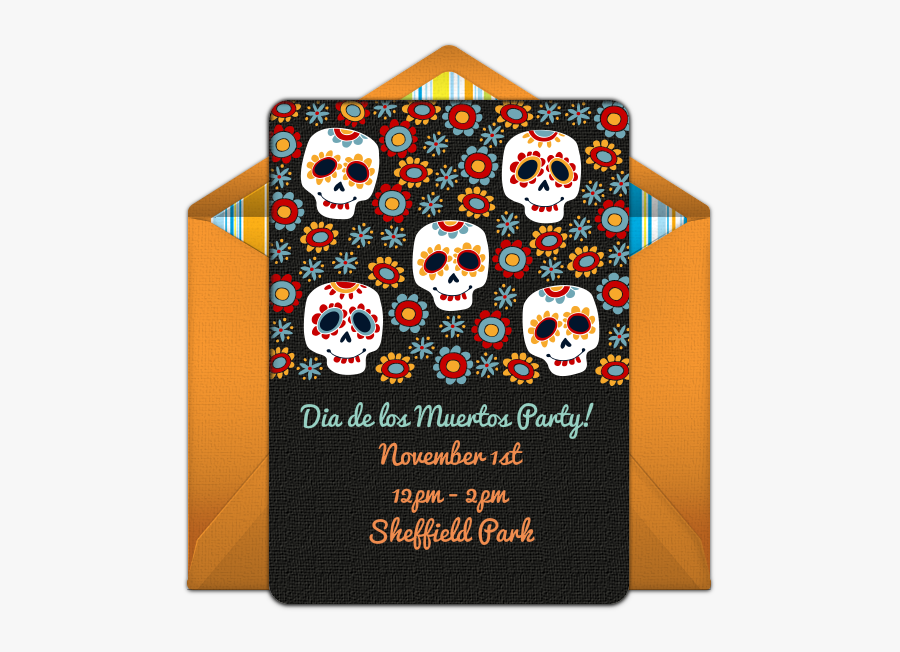 Día De Muertos Background, Transparent Clipart