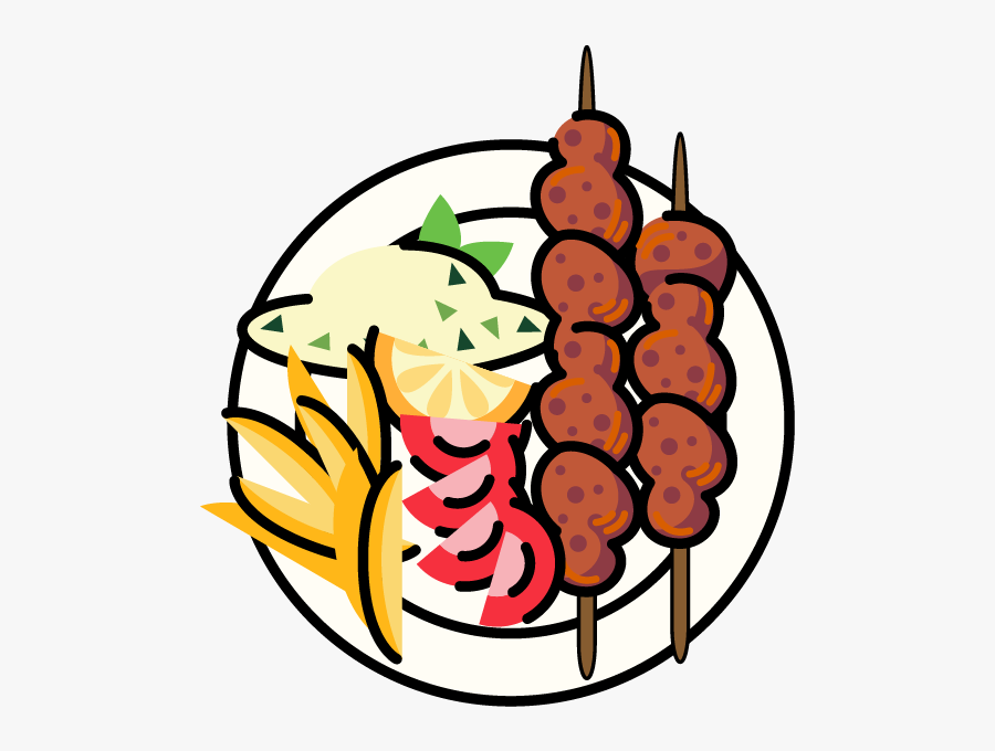 Souvlaki Portion 12,20 Euro Clipart , Png Download - Souvlaki Clipart, Transparent Clipart