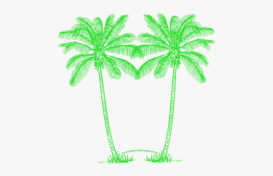 Green Palm Tree Png - Green Palm Trees Png, Transparent Clipart