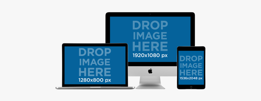 Clip Art Placeit Macbook Pro Imac - Imac Macbook Iphone Mockup, Transparent Clipart
