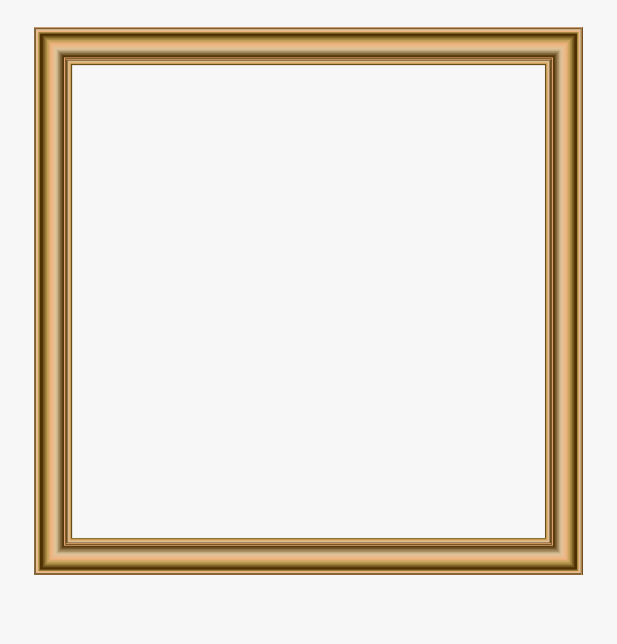 Gold Border Frame Transparent Png Image - Picture Frame, Transparent Clipart