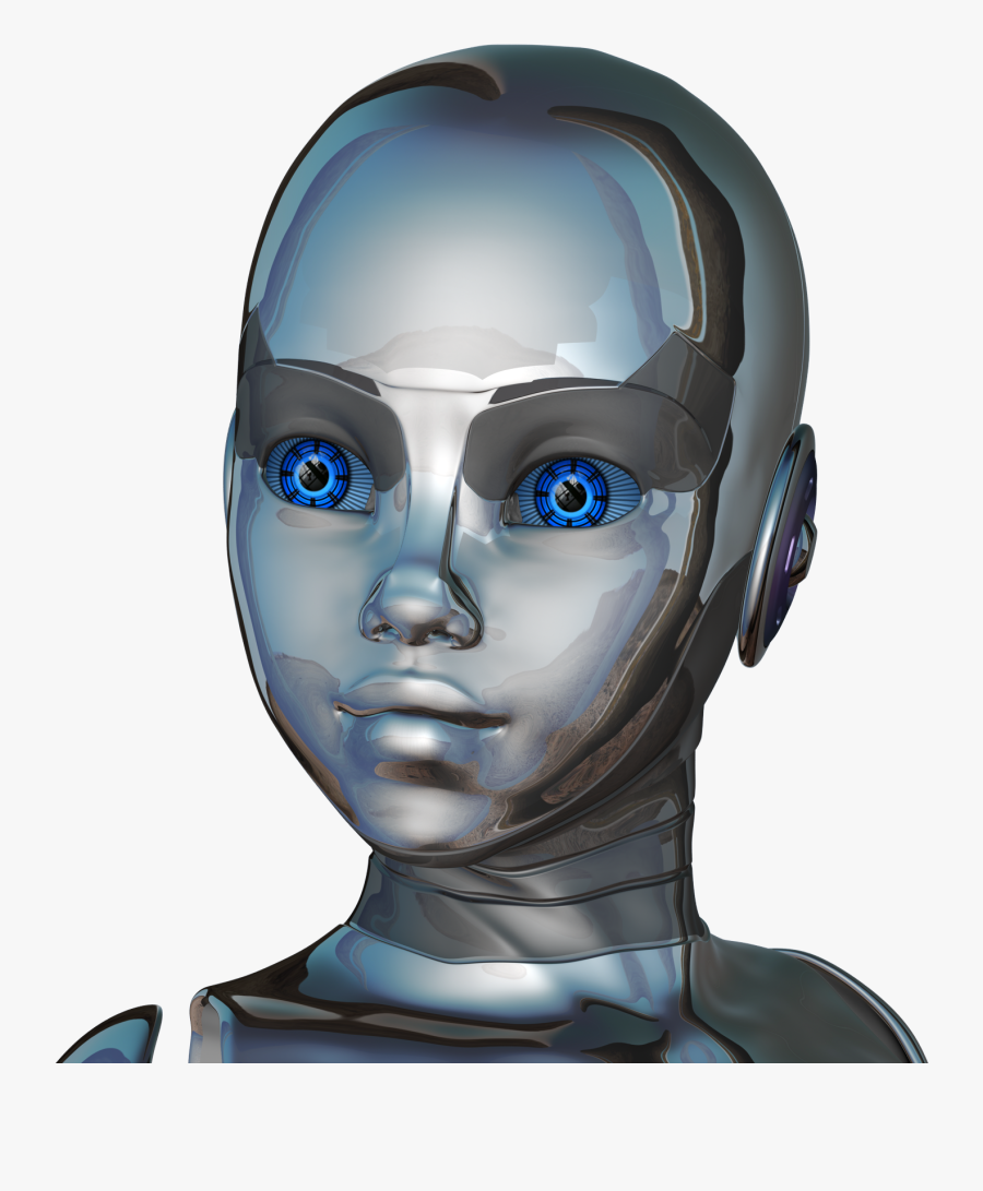 Robot Face No Background, Transparent Clipart