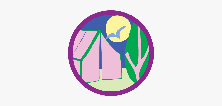 Girl Scout Blog Girl Scouts - Girl Scout Badge Camping, Transparent Clipart