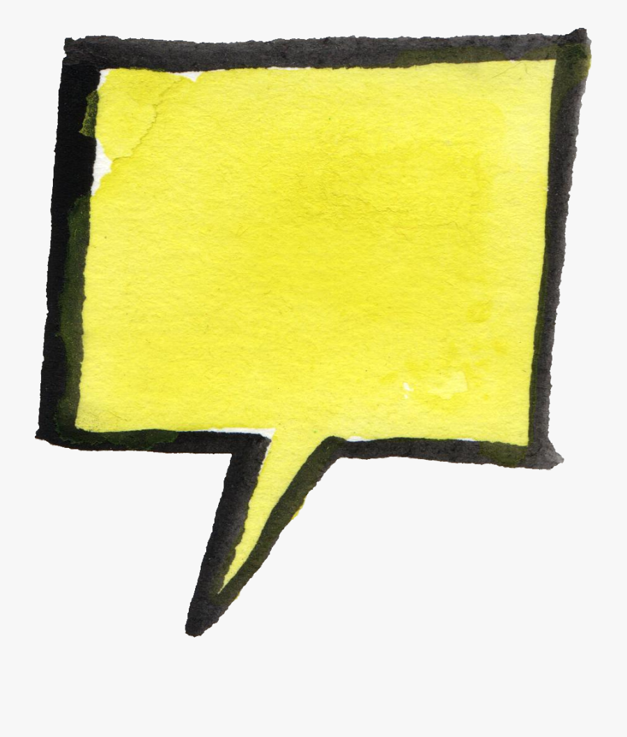 Speech Bubble - Watercolor Painting, Transparent Clipart