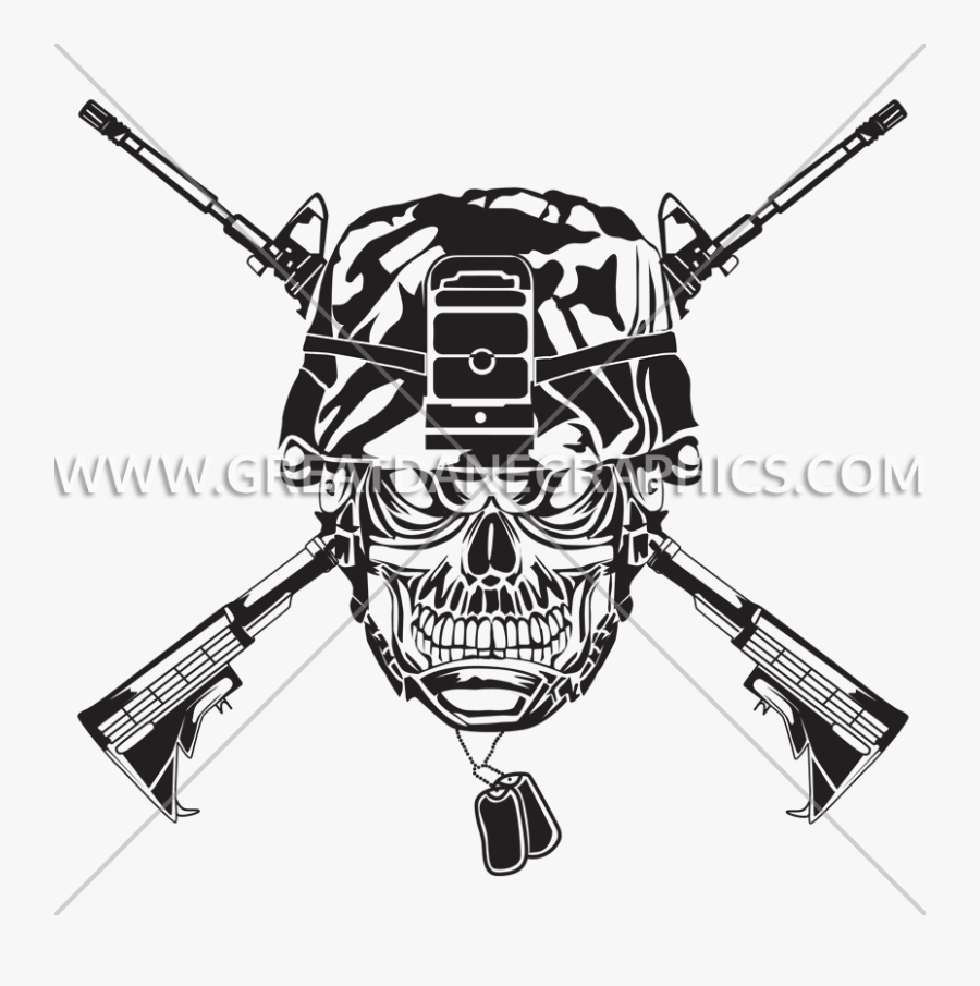 Helmet Drawing At Getdrawings - Army Skull Drawing, Transparent Clipart