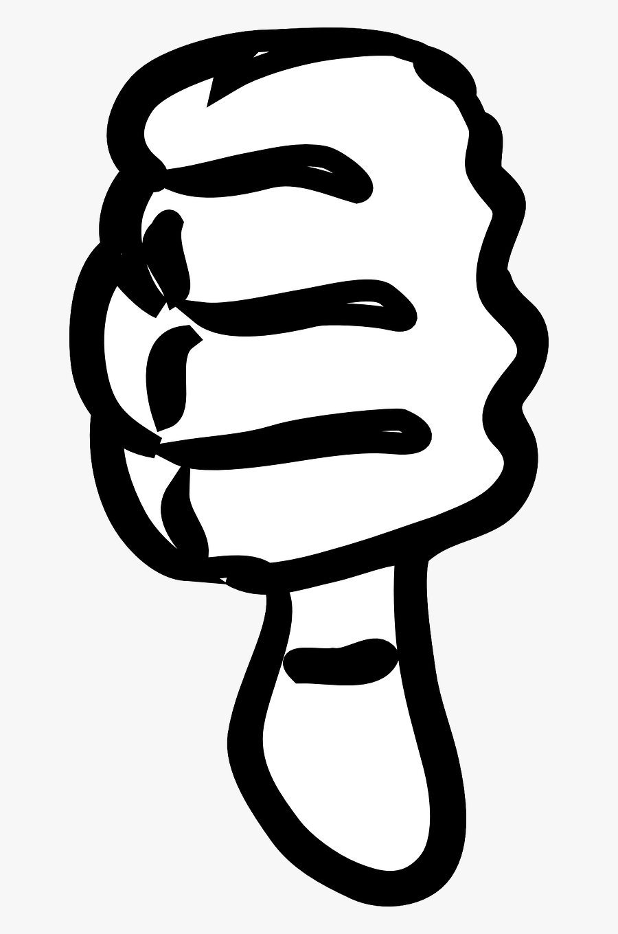 Transparent Thumbs Down Png - Drawing Of Thumbs Down, Transparent Clipart