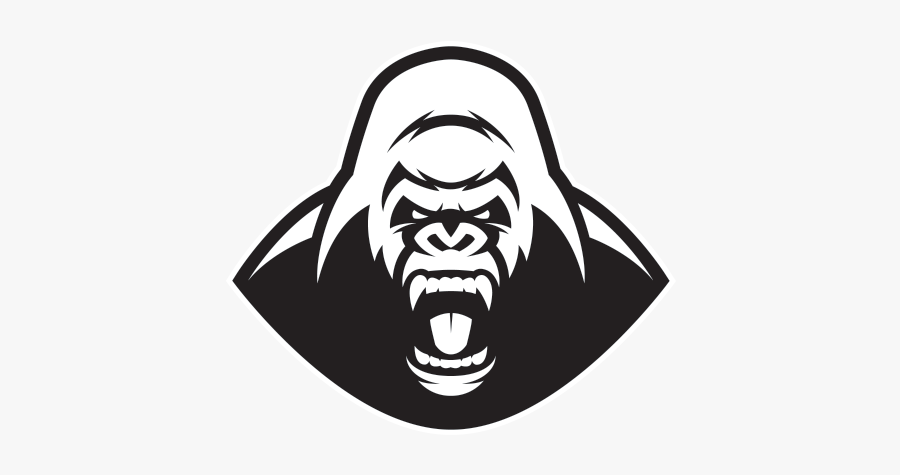 Bigfoot Clipart Angry Ape - Angry Gorilla Face Cartoon, Transparent Clipart