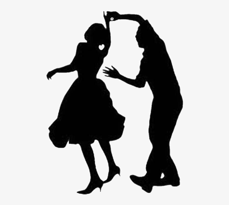 Swing Ballroom Dance Jive Lindy Hop - Silhouette Swing Dancing, Transparent Clipart