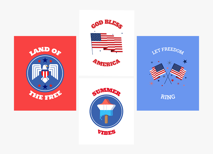 4th Of July T Shirt Designs - Graphic Design, Transparent Clipart