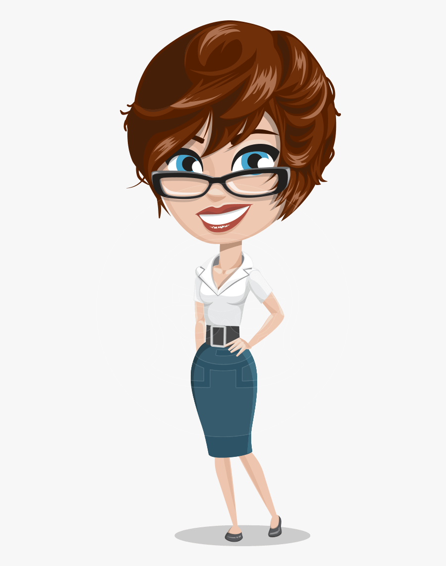Png Download This Stock Stylish Woman Cartoon Character - Woman Vector Cartoon Png, Transparent Clipart