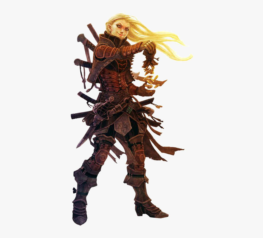 Female Thief Png Image - Pathfinder Female Leather Armor, Transparent Clipart
