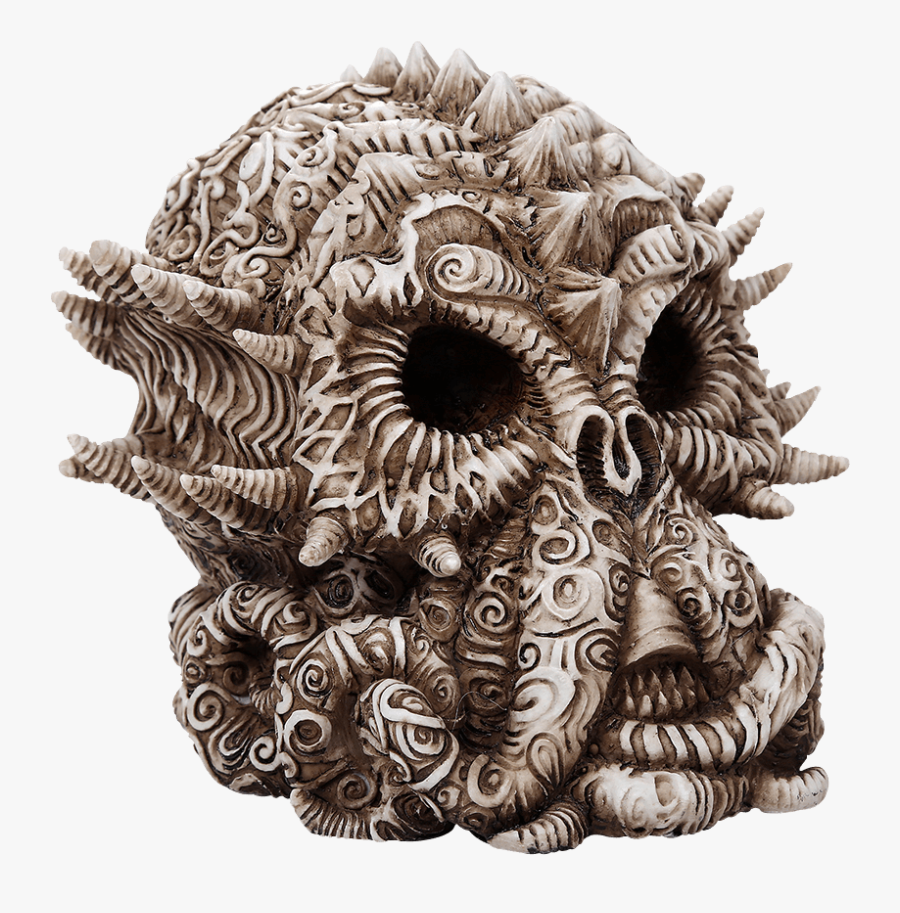 Cthulhu Skull Statue - Illustration, Transparent Clipart