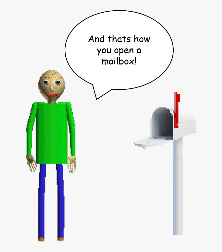 Baldi From Baldi's Basics, Transparent Clipart