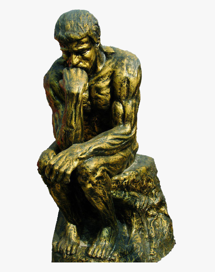 Thinking Statue Png - David Thinking Statue, Transparent Clipart