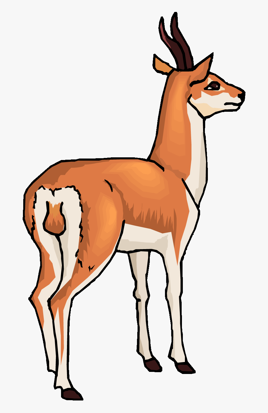 Antelope Clipart Animated - Gazelle Clipart, Transparent Clipart