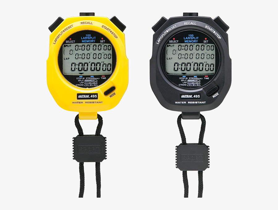 Stopwatch - Ultrak Stopwatch, Transparent Clipart