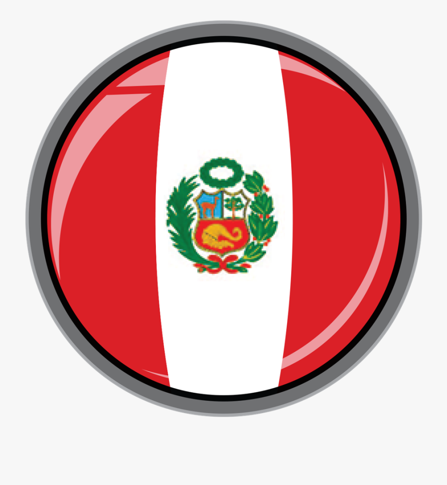 Flag Of Peru - Peru Flag Circle Png , Free Transparent Clipart - ClipartKey