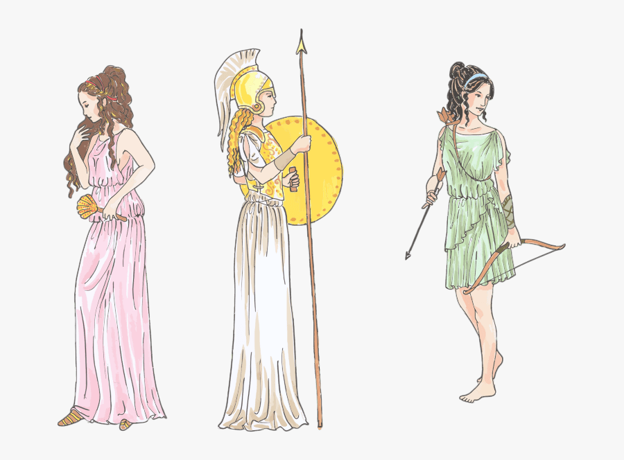 Transparent Myth Clipart - Greek Mythology Artemis Cartoon, Transparent Clipart