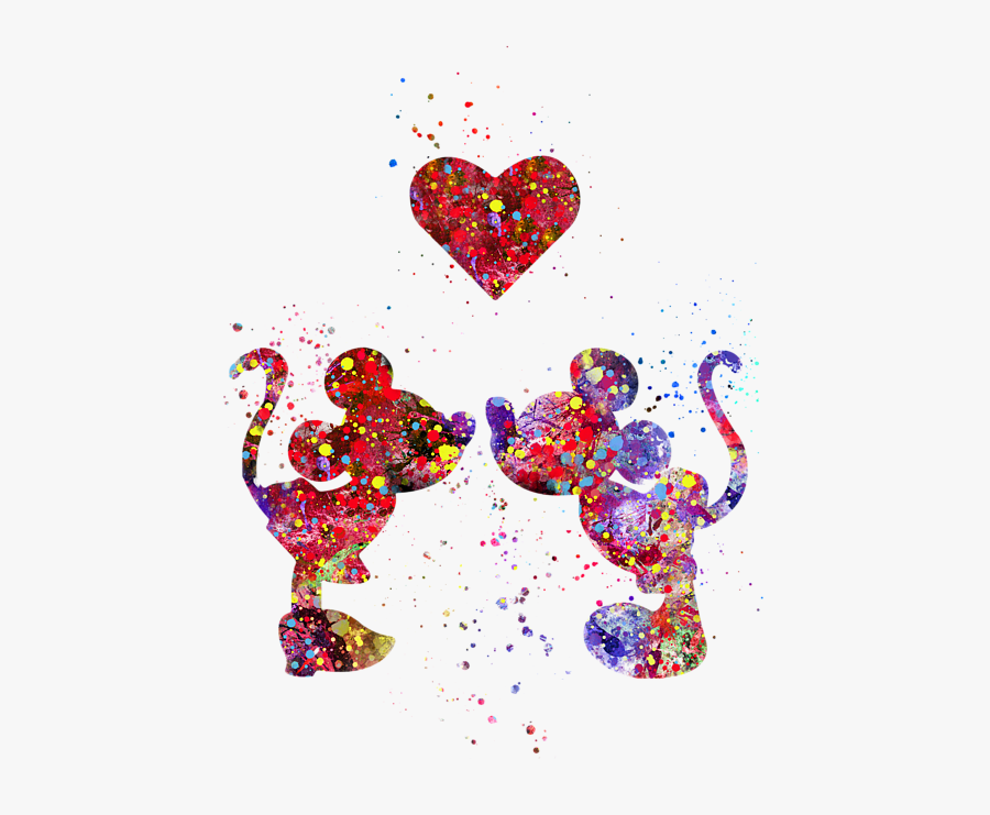 Mickey Mouse And Minnie Mouse Galaxy, Transparent Clipart