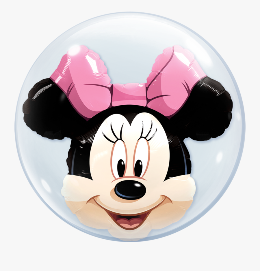 Minnie Mouse Bubble Balloon, Transparent Clipart