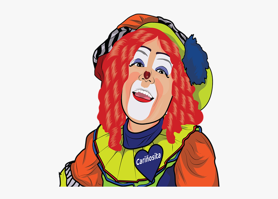 Clown, Kids, Circus, Costume, Fun, Smile, Makeup, Happy - Clown, Transparent Clipart