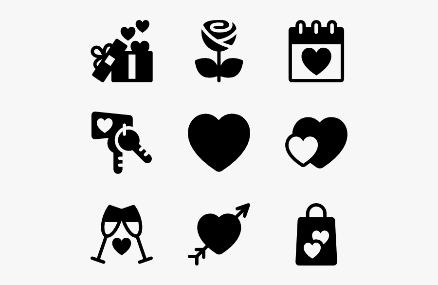 Valentine Day Fill - My Love Transparent Icon, Transparent Clipart