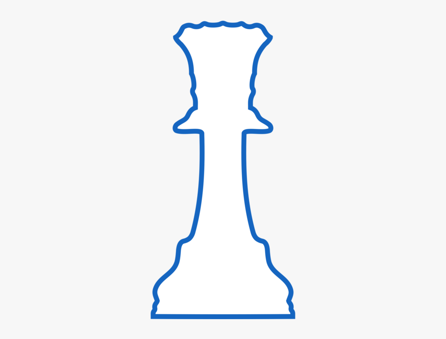 Blue Chess Queen Piece, Transparent Clipart