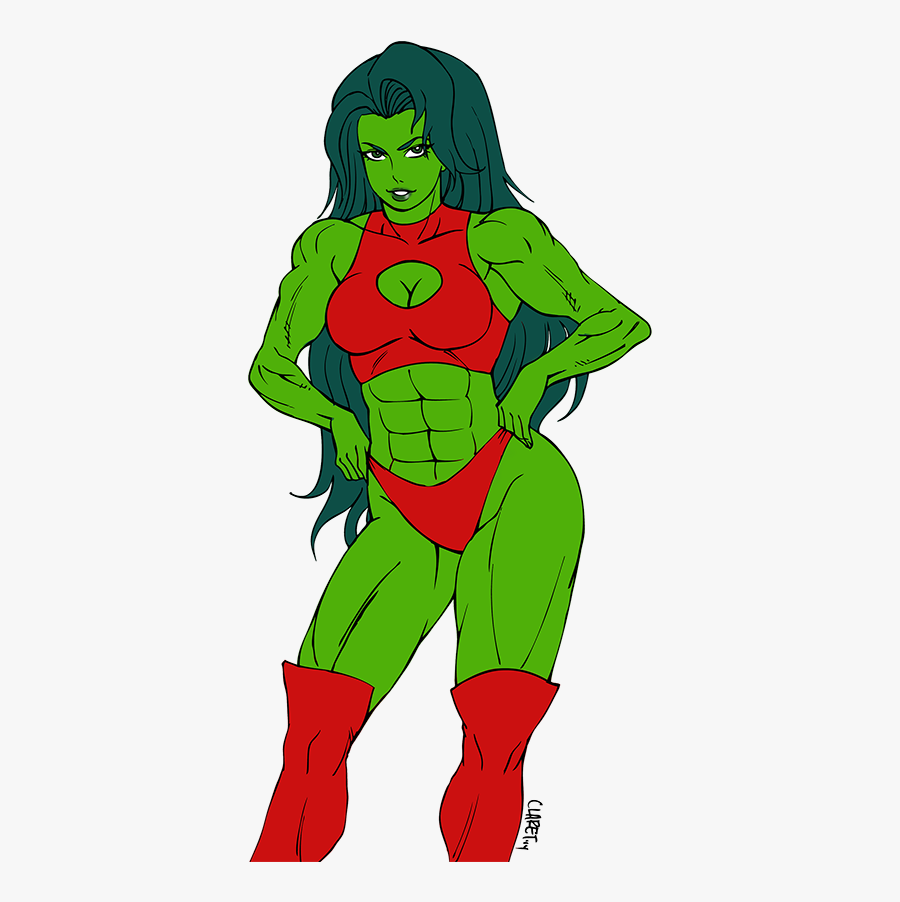 Commission - - She - She Hulk 90s Cartoon , Free Transparent Clipart