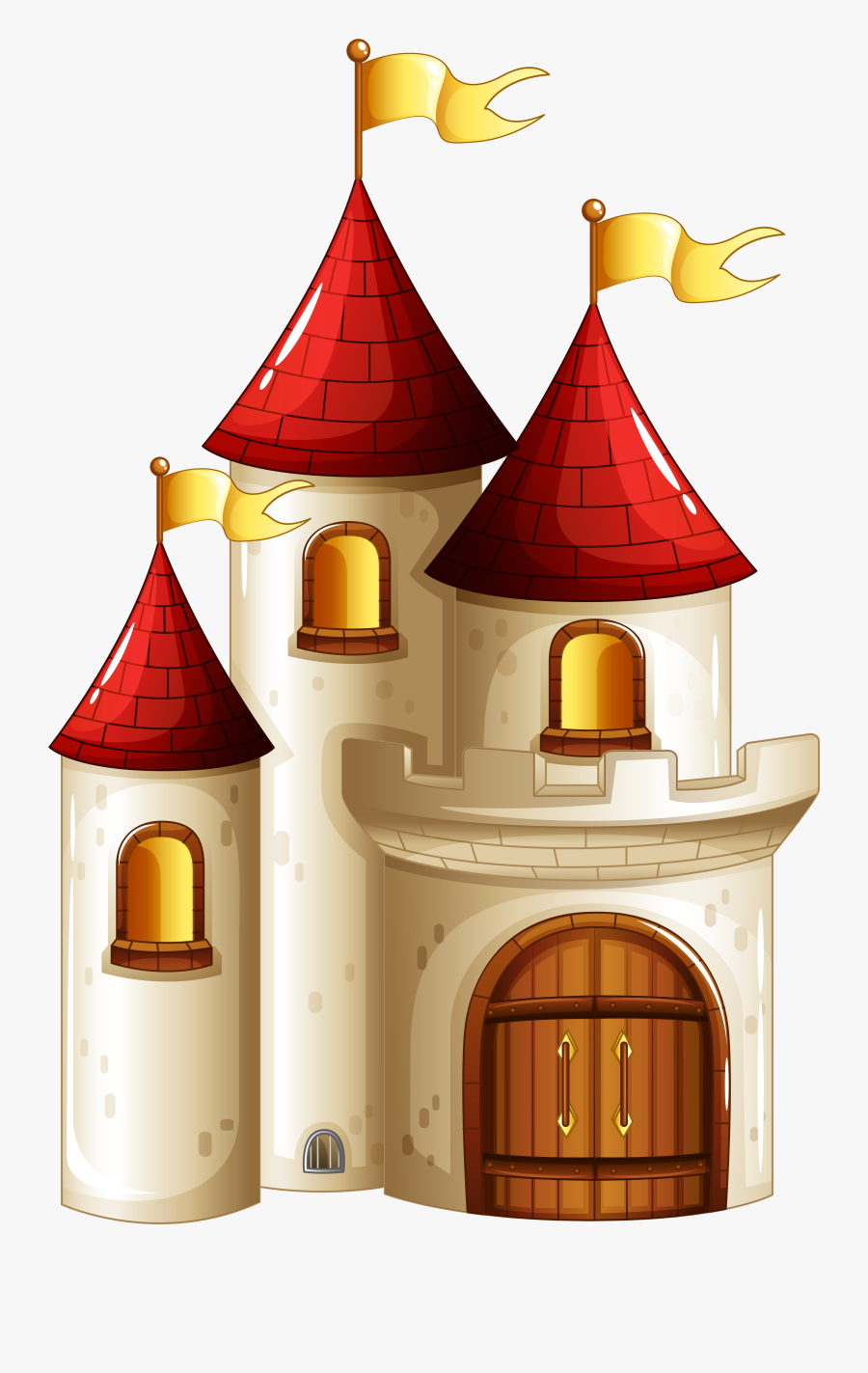 Transparent Castle Clipart - Fairy Tale Background Clipart, Transparent Clipart