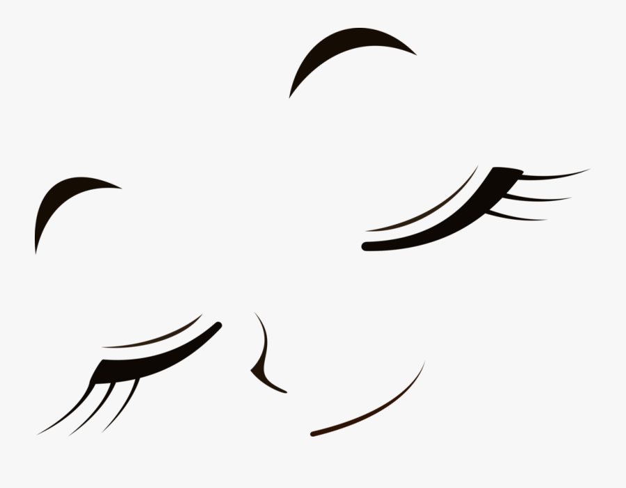 Transparent Closed Clipart - Anime Eyes Small Closed, Transparent Clipart