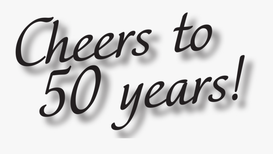 Cheers To 50-01 - Transparent Cheers To 50 Years, Transparent Clipart