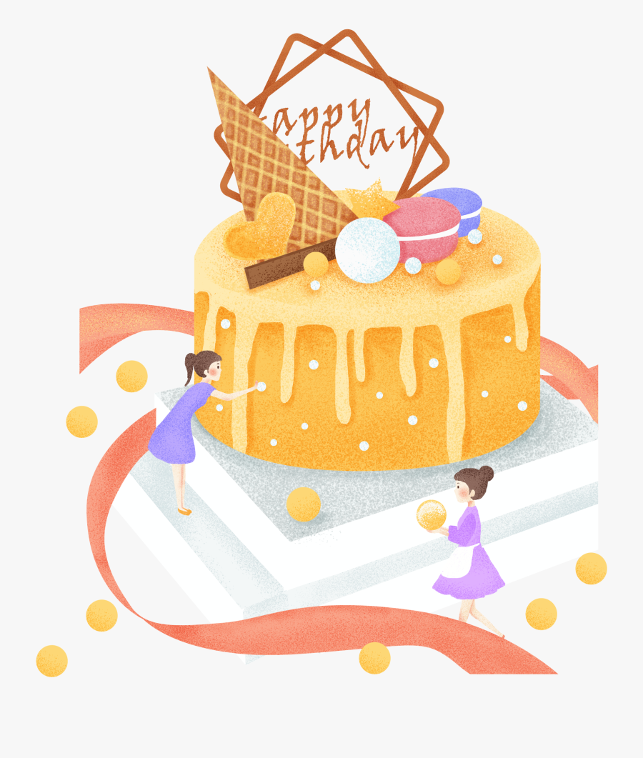 Transparent Cartoon Cake Png - 卡通 布丁 蛋糕, Transparent Clipart