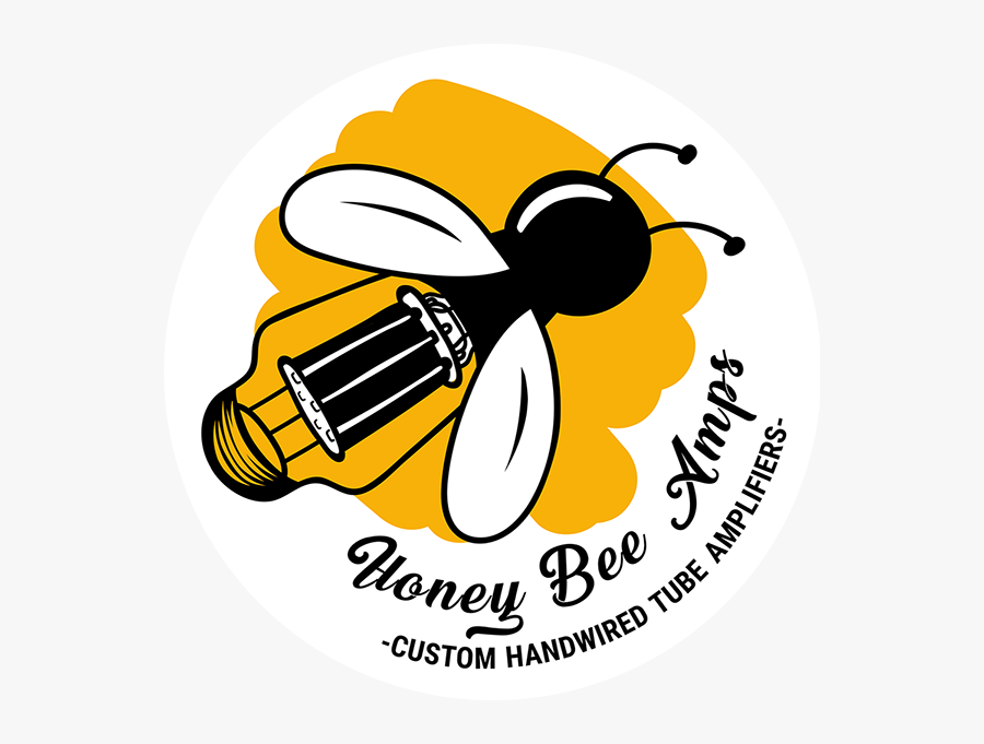 Honey Bee Amps Logo2 - Honey Bee Amp, Transparent Clipart