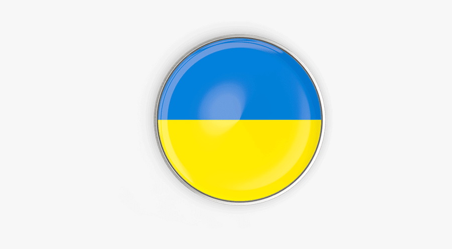 Ukraine Round Flag Png, Transparent Clipart