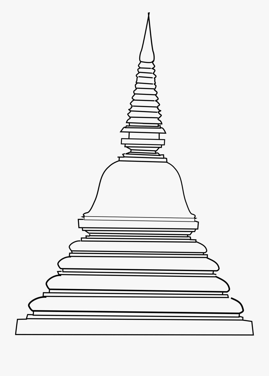 Stupa Icon Thailand - Sri Lanka Temple Clipart, Transparent Clipart