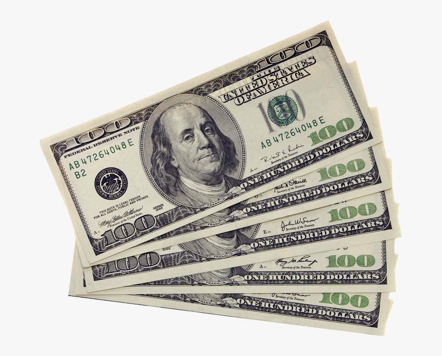 100 Dollar Bills Clipart, Transparent Clipart